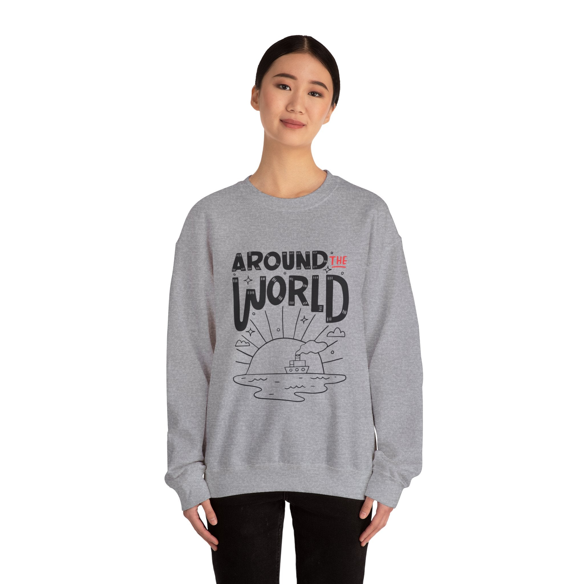 Around The World | Travel Quote Sweatshirt