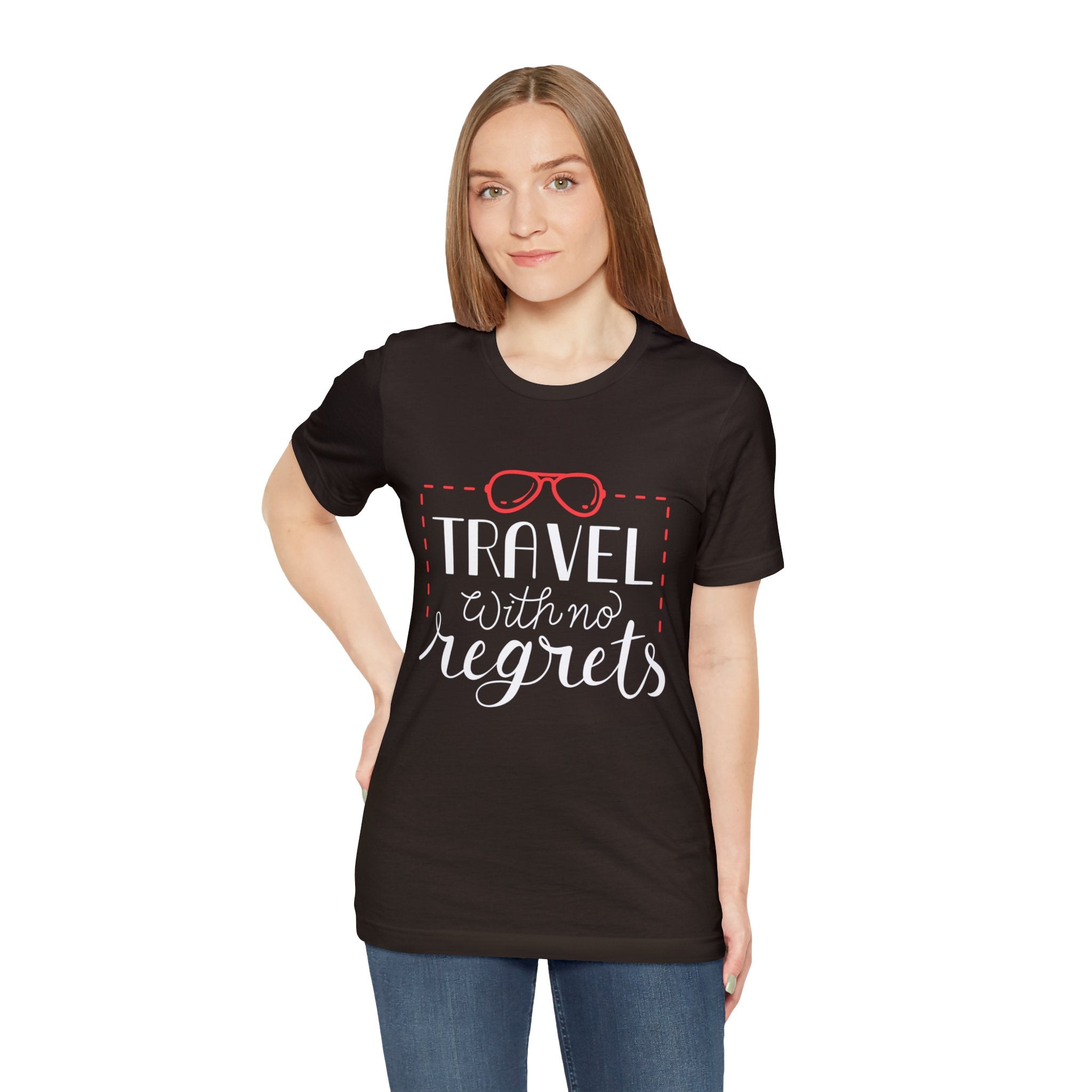 Travel With No Regrets | Travel Quote T-Shirt