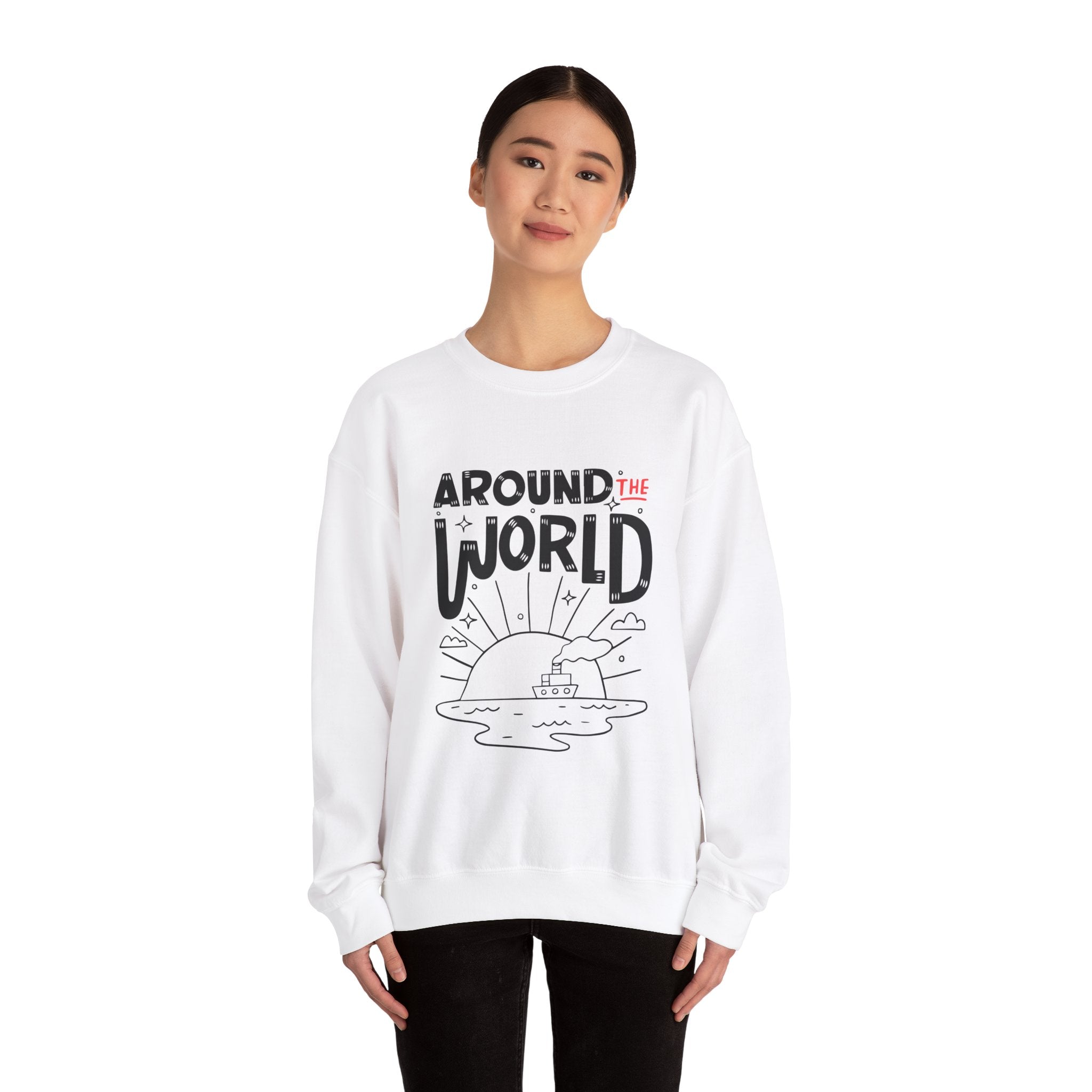 Around The World | Travel Quote Sweatshirt