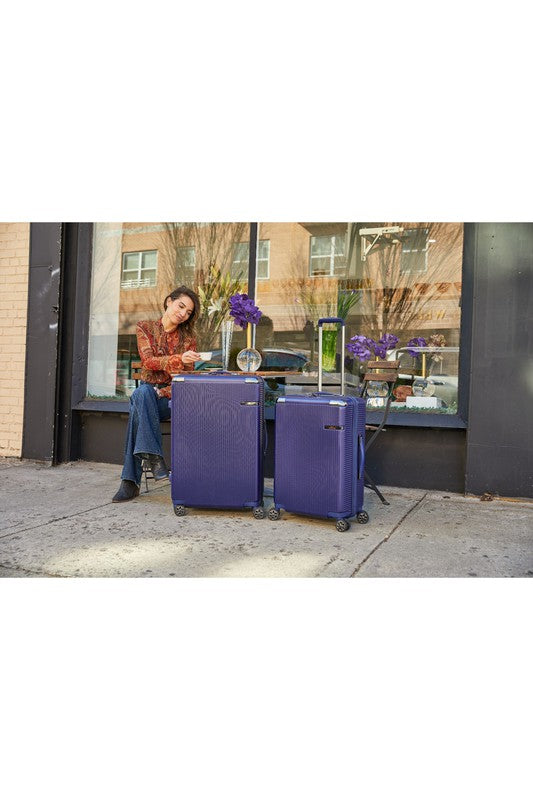 MKF Spinner Suitcase 2-Piece Set Navy Blue