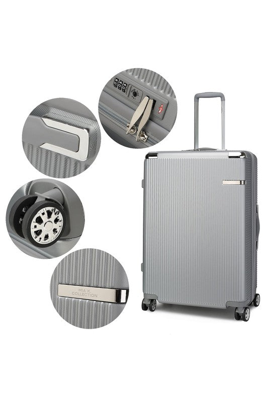 MKF Spinner Suitcase 2-Piece Set Rose Gold