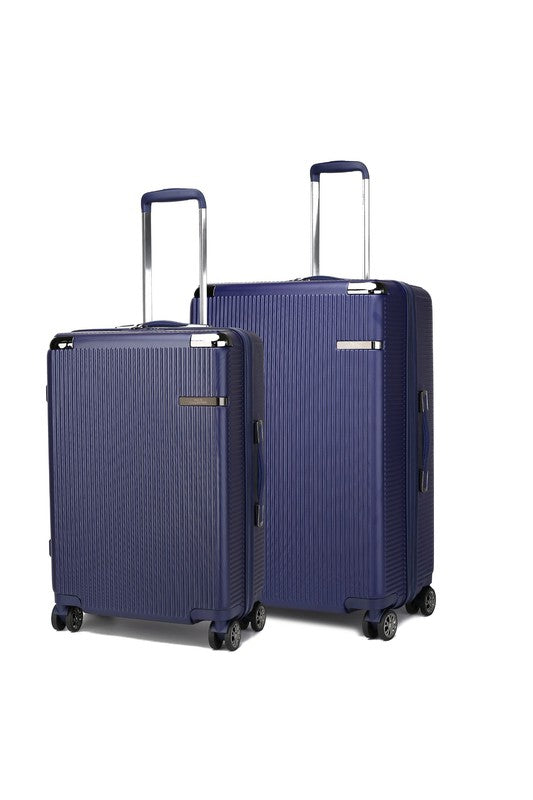 MKF Spinner Suitcase 2-Piece Set Navy Blue