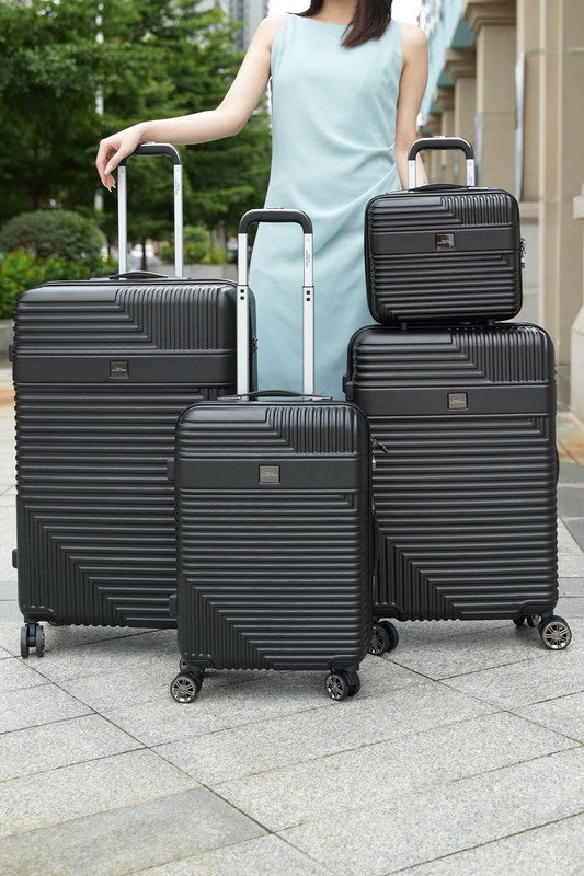 MKF Mykonos Luggage Set by Mia K- 4 pieces